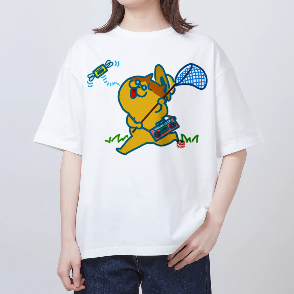 tokisanのラジカセ好きなメタボ猫さんの夏の夢。 Oversized T-Shirt