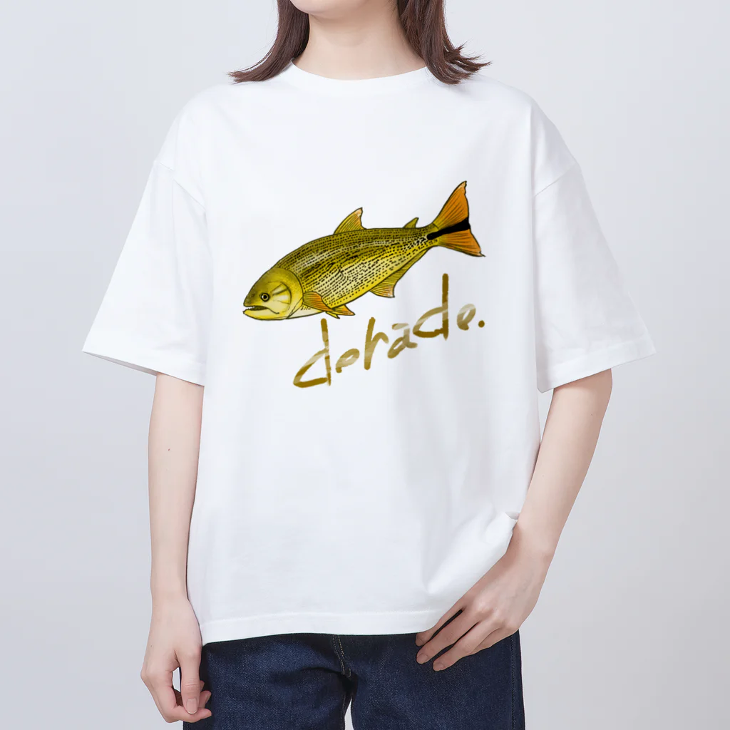 【関税込み】RTA ホワイト オーバーサイズ Tシャツ 黄金の魚 ドラド / komakkou64のオーバーサイズTシャツ通販