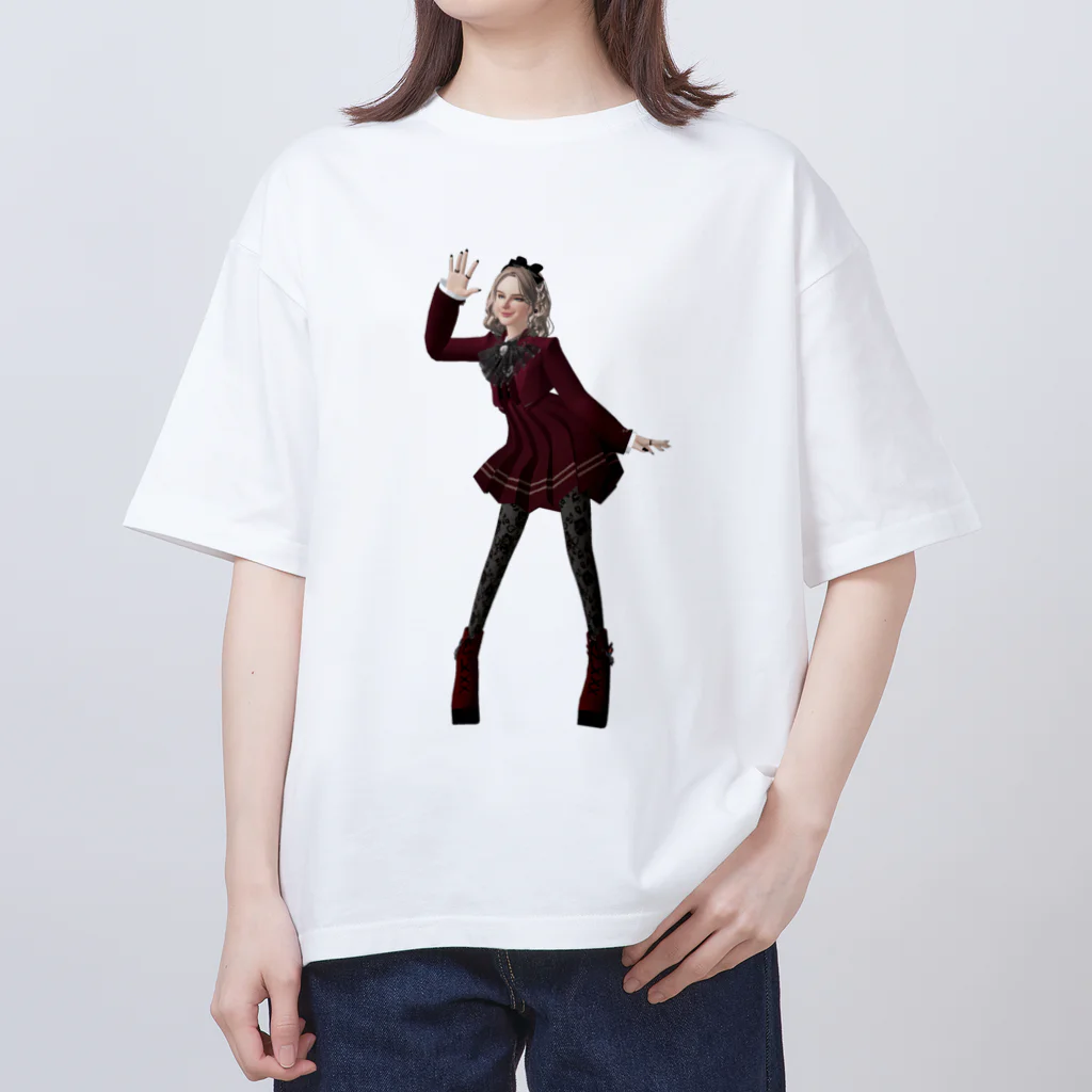 【ホラー専門店】ジルショップの紅い制服の女学生＊おしゃれ＊可愛い オーバーサイズTシャツ