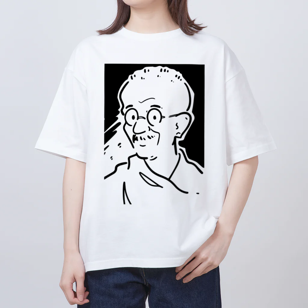 山形屋米店のマハトマ・ガンディー(Mahatma Gandhi) Oversized T-Shirt
