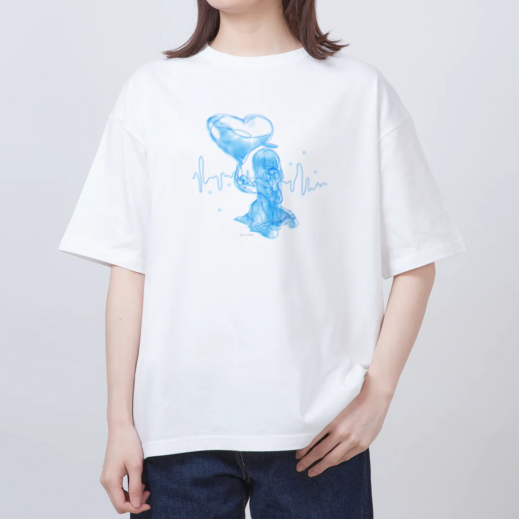 れいなのシアワセますく(青) オーバーサイズTシャツ