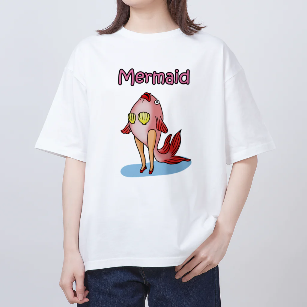 ウッチー組のマーメイド金魚・恍惚 Oversized T-Shirt