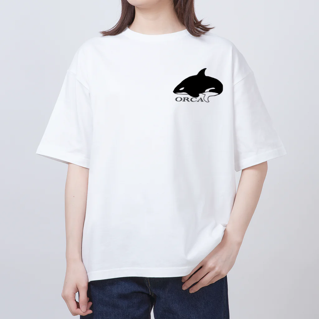 高田玄武@のオルカその1（黒） Oversized T-Shirt