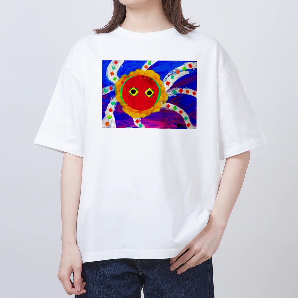 MAYUMAROの太陽の オーバーサイズTシャツ