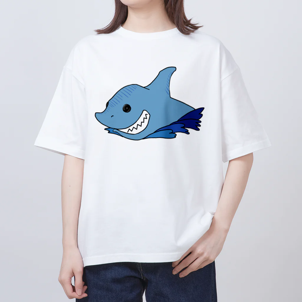 Bejopの悪戯心_サメ オーバーサイズTシャツ