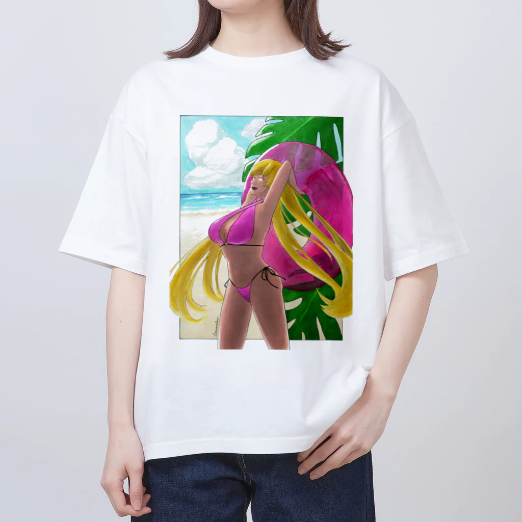 檸檬e楼のサマーバニーちゃん オーバーサイズTシャツ