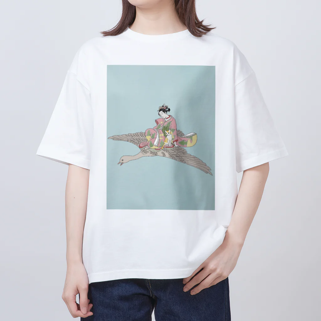 keeeeeep smilingの空活 Oversized T-Shirt