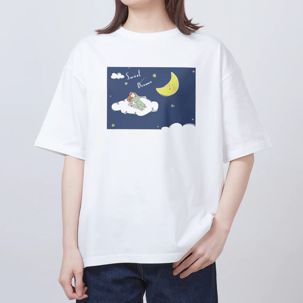 kiki25の良い夢を　スウィートドリーム オーバーサイズTシャツ