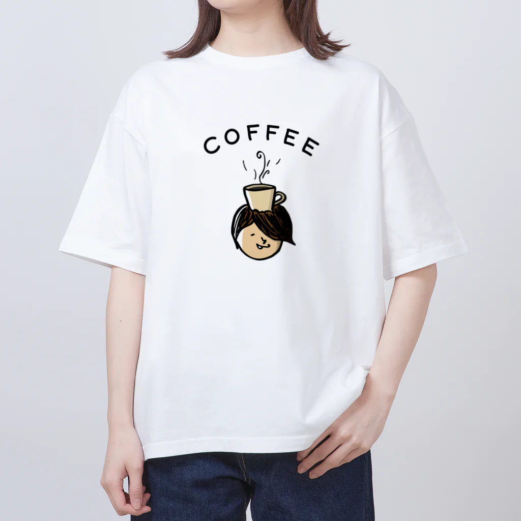 ワカボンドのコーヒー大好きコヒィくん オーバーサイズTシャツ