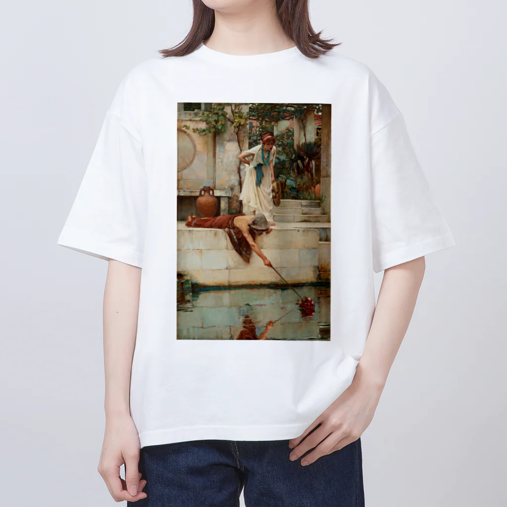 世界の絵画アートグッズのジョン・ウィリアム・ウォーターハウス《救出》 オーバーサイズTシャツ