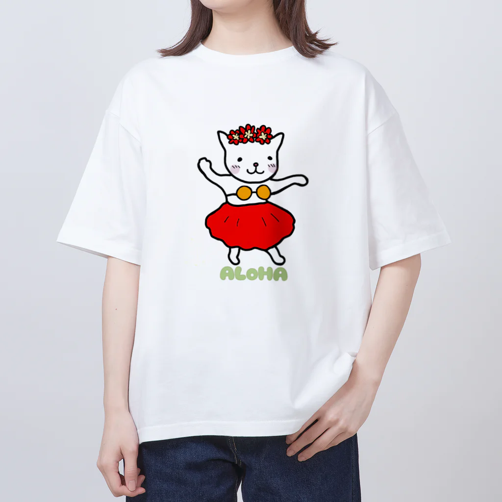 まっちのフラ猫ダンス Oversized T-Shirt