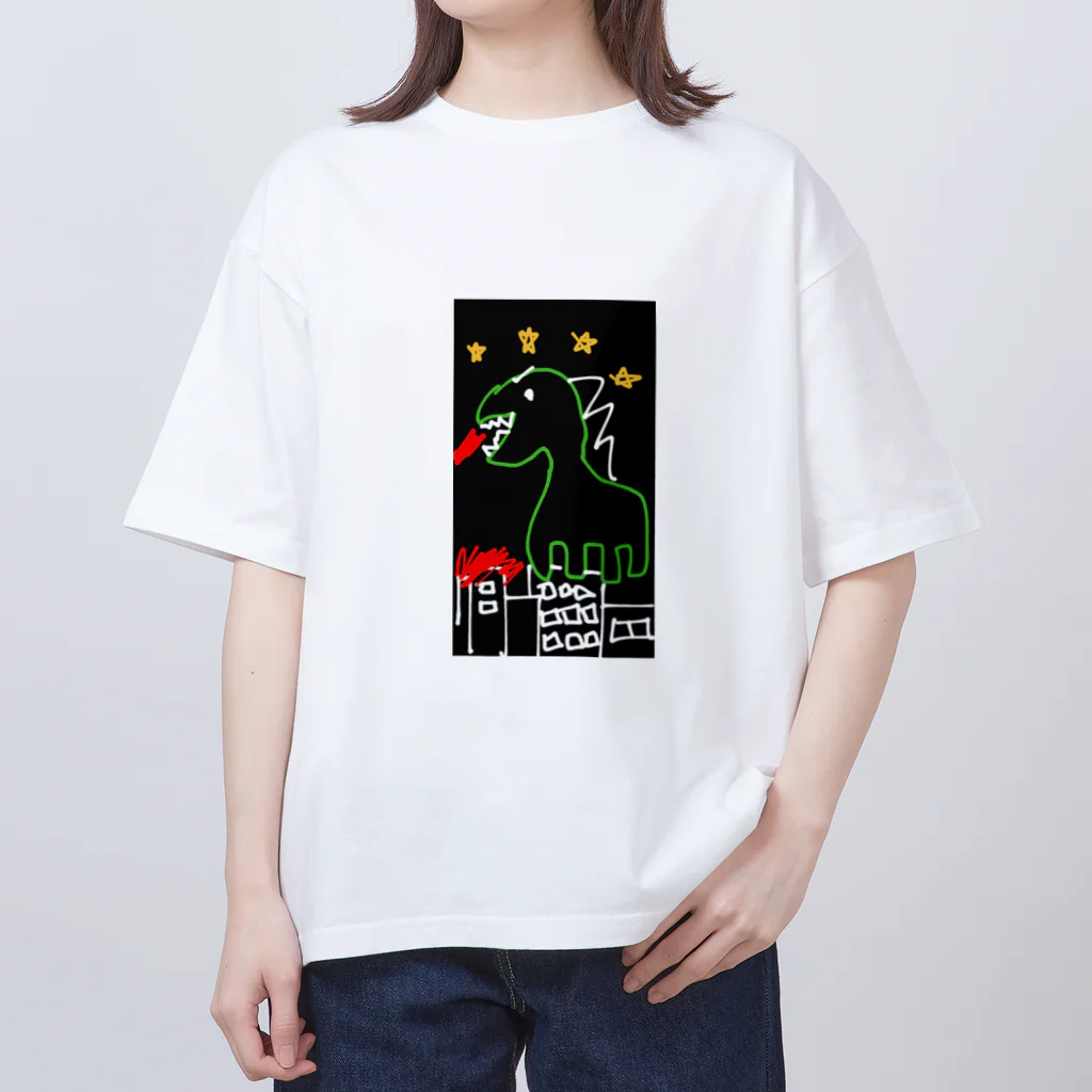 アルパカのAくんのガウールくん オーバーサイズTシャツ