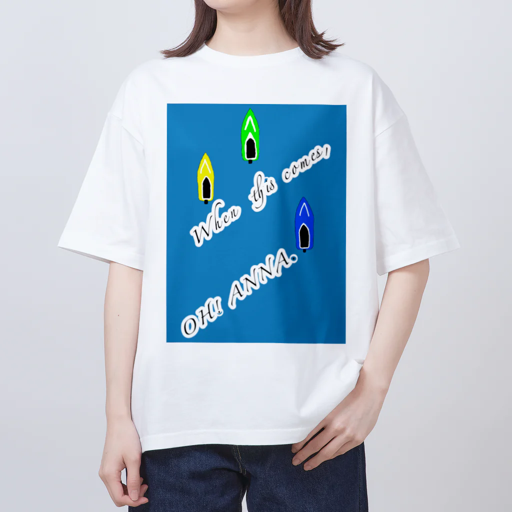 おっくんのふざけた服屋さんのボートレース　大穴 Oversized T-Shirt