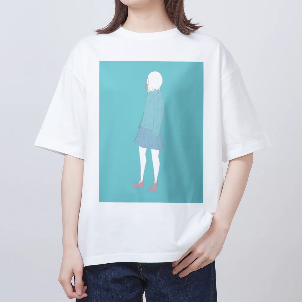 YU_SHOPのエモい女の子Tシャツ オーバーサイズTシャツ