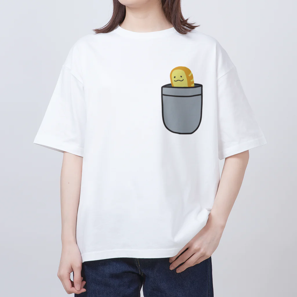 高堂玲/イラストの方のポッケパン オーバーサイズTシャツ