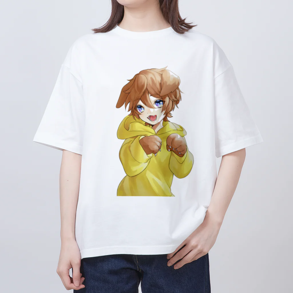 天谷日 ナポ男はいいぞのわんちゃん Oversized T-Shirt