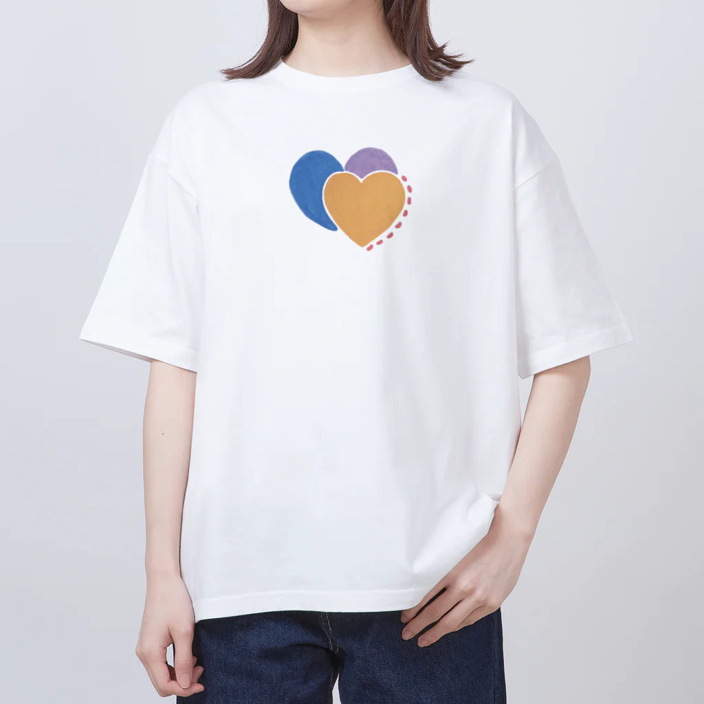 おえかきべやのHEART オーバーサイズTシャツ