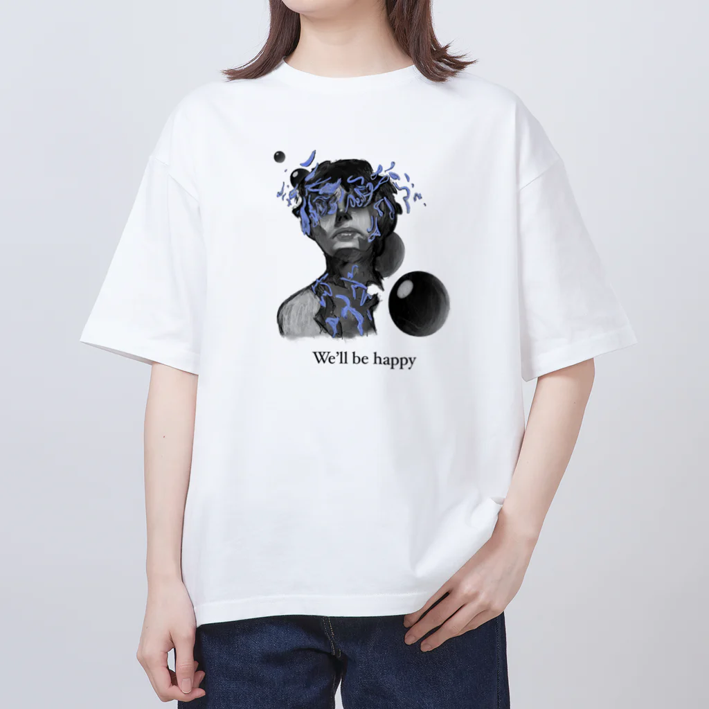 海水-umimiz-のWe'll be happy Oversized T-Shirt