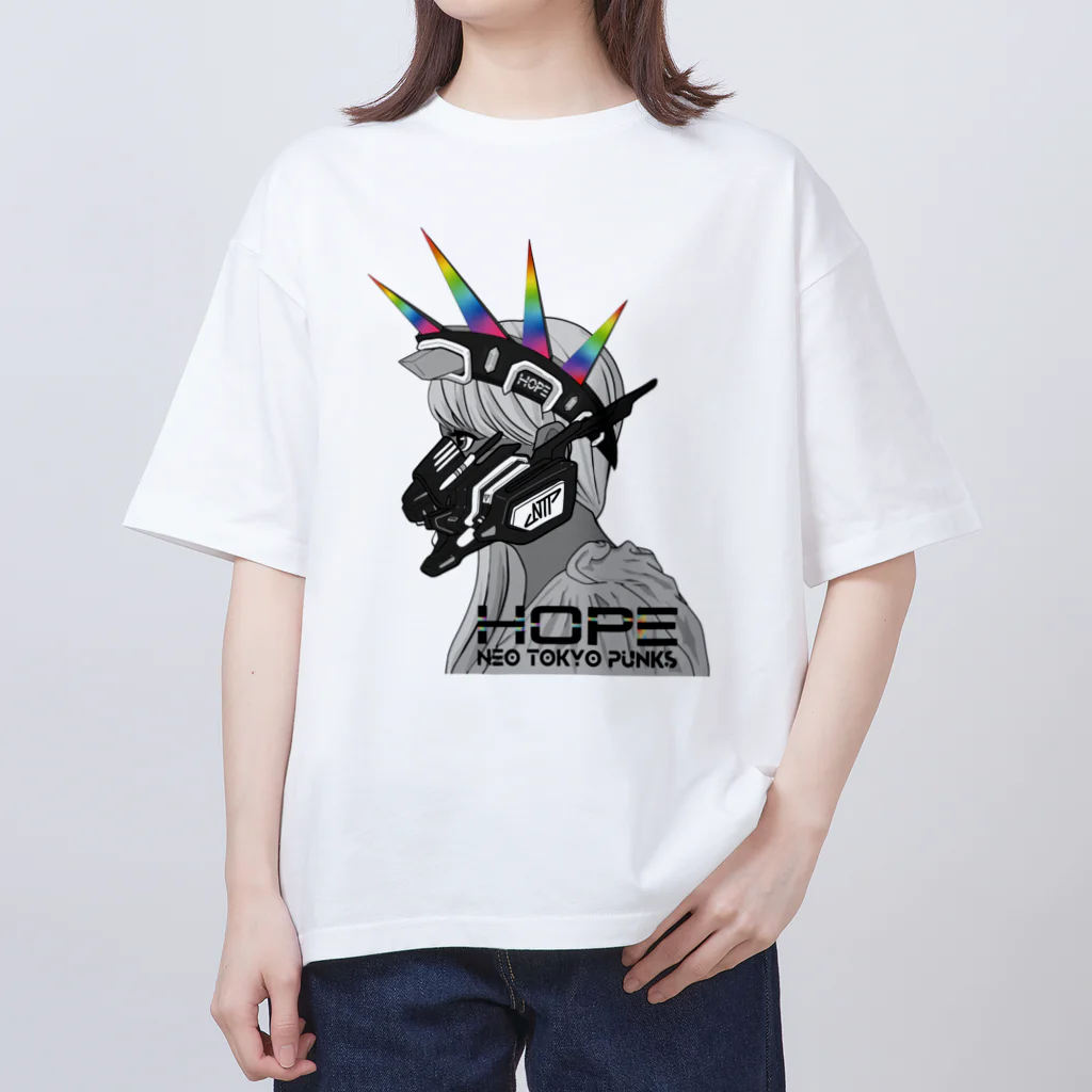 VΞDRA ART WORKSのNTP Guild HOPE - Statue of Liberty Punks / Woman オーバーサイズTシャツ