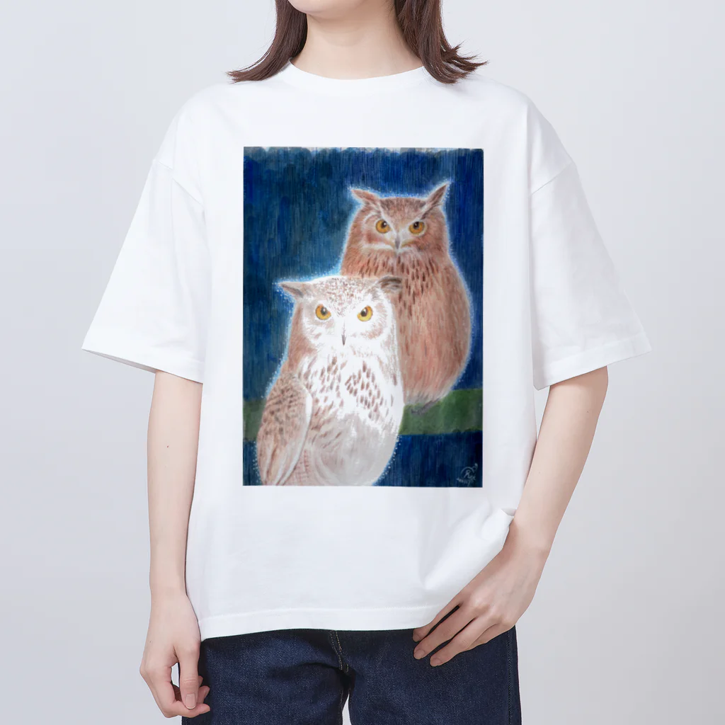 天女座の天女座リュウちゃん&くーちゃん　Tシャツ Oversized T-Shirt