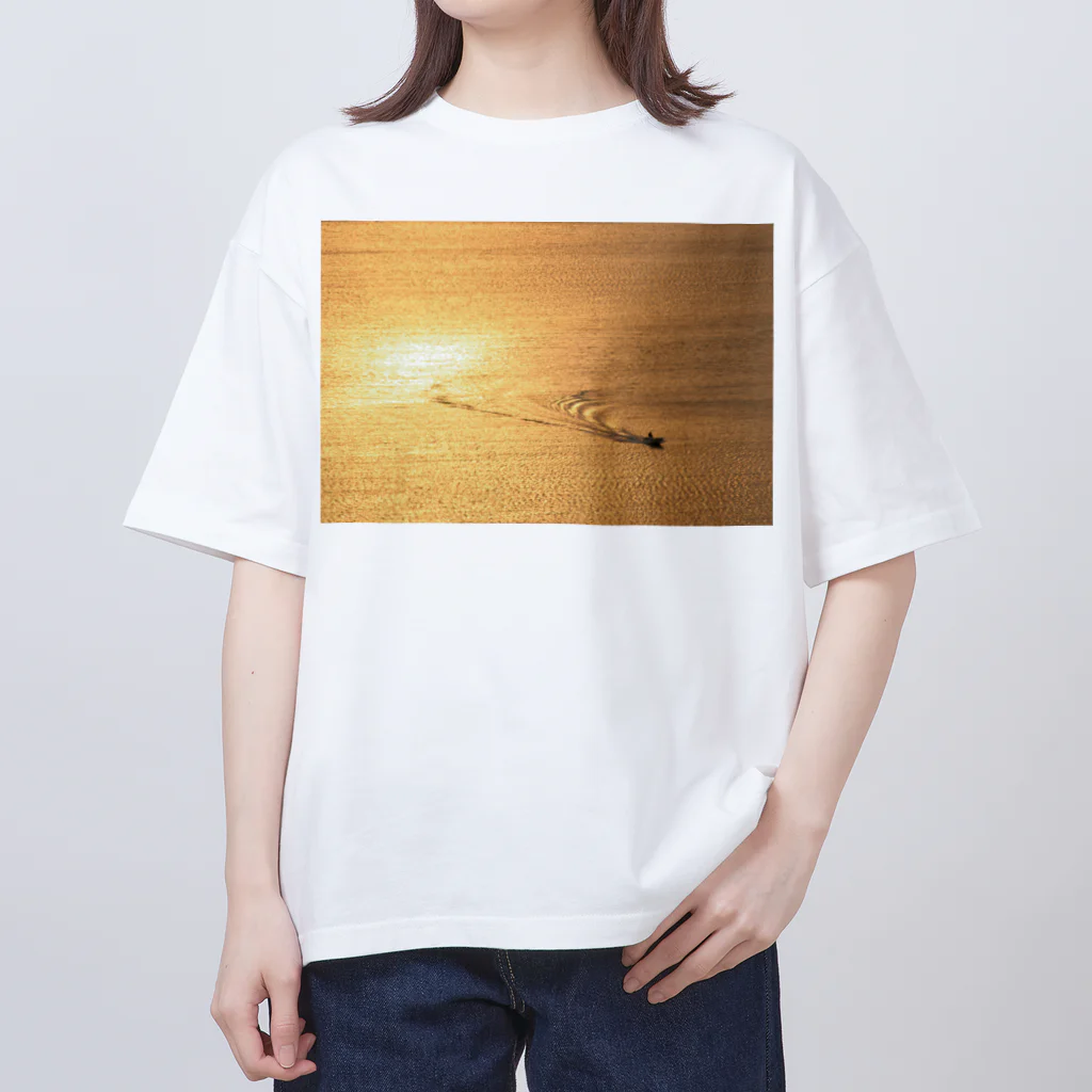 小佐々塾の黄金色の海 オーバーサイズTシャツ