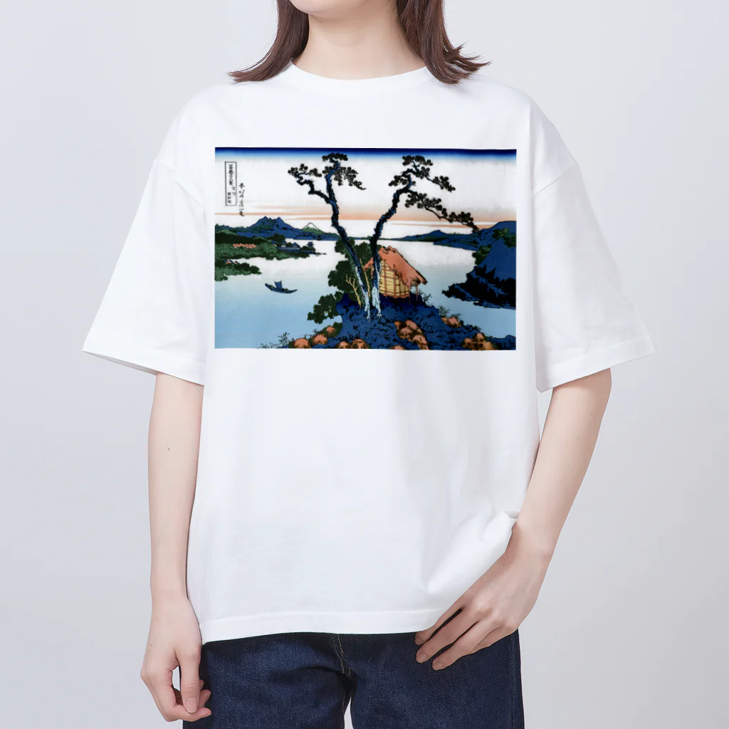寿めでたや(ukiyoe)の葛飾北斎_冨嶽三十六景　信州諏訪湖 Oversized T-Shirt