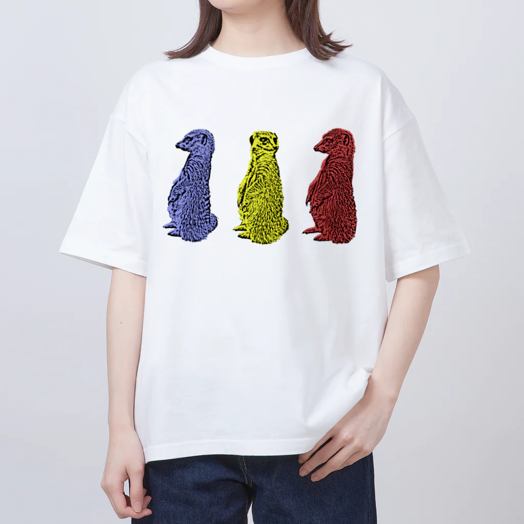 昆布しょうゆのMeerkat 3 オーバーサイズTシャツ