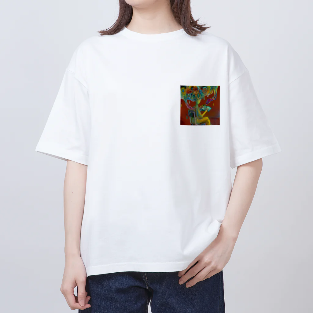 小夜子のオリジナルイラストTシャツ オーバーサイズTシャツ