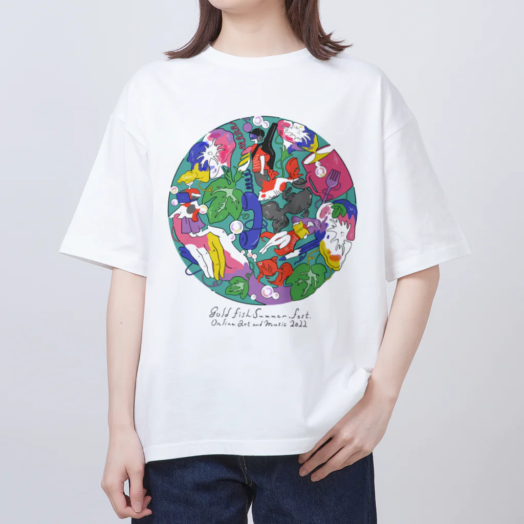 金魚たちの夏祭り👘🎋🎇の金魚たちの夏祭り 2022カラーモデル Oversized T-Shirt