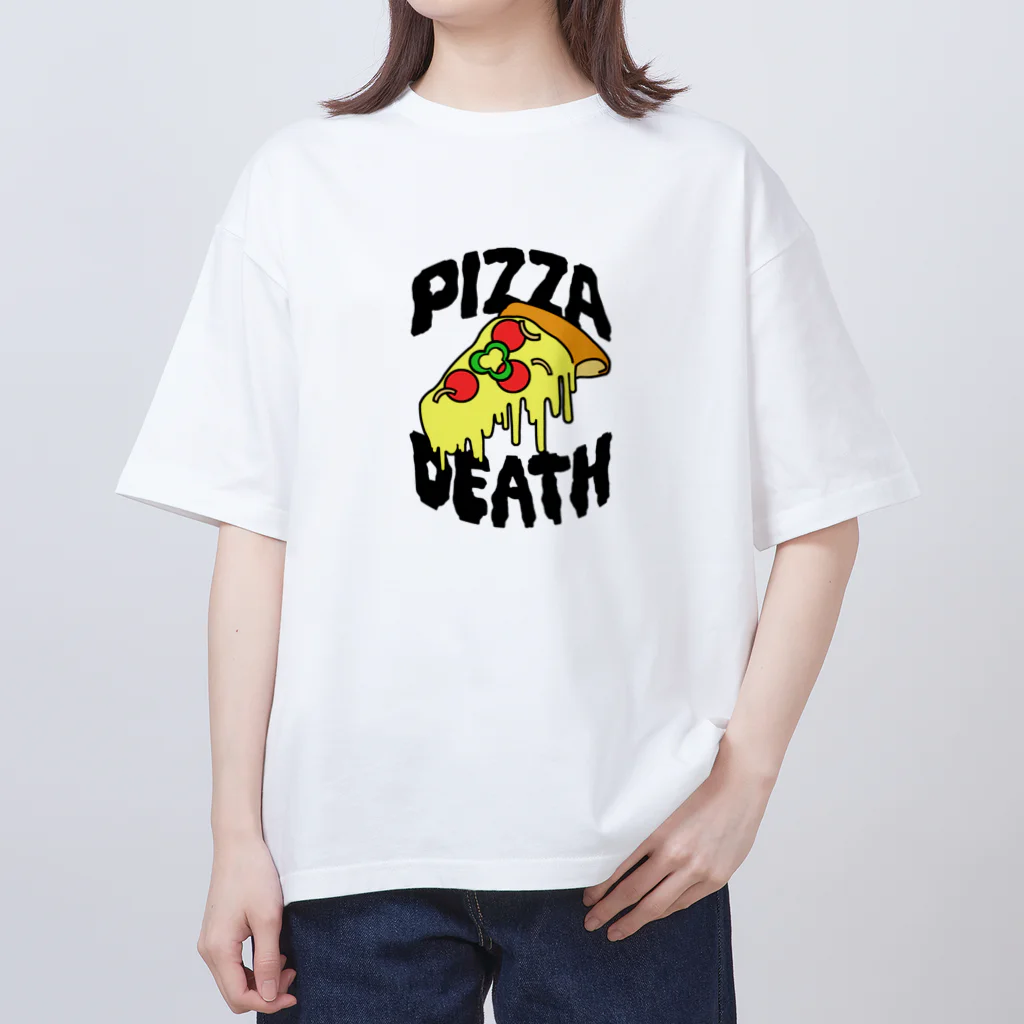 KANTAROのピザデス (black) Oversized T-Shirt