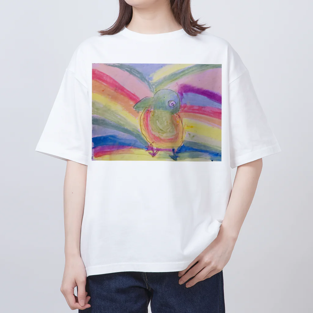 go80sのピーコックグリーンからす オーバーサイズTシャツ