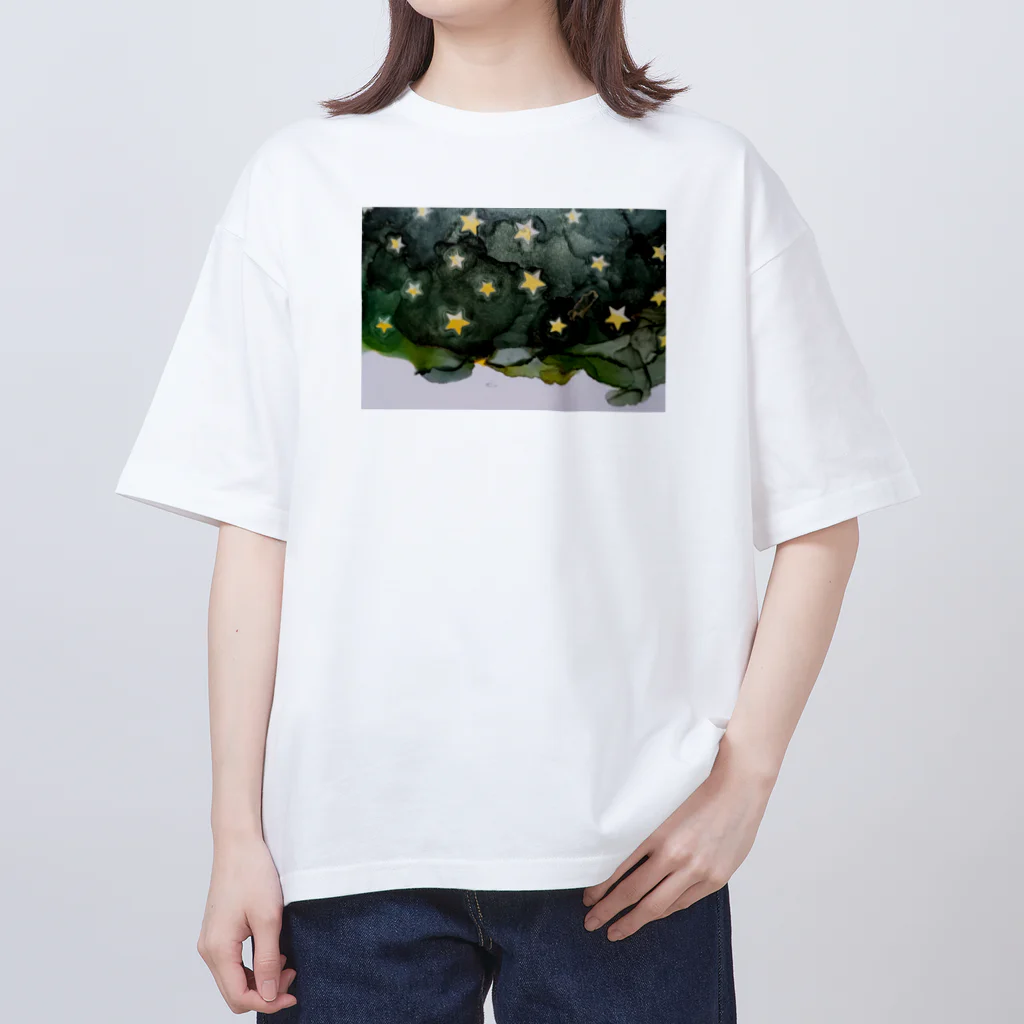 《rino》のキラキラ星 オーバーサイズTシャツ