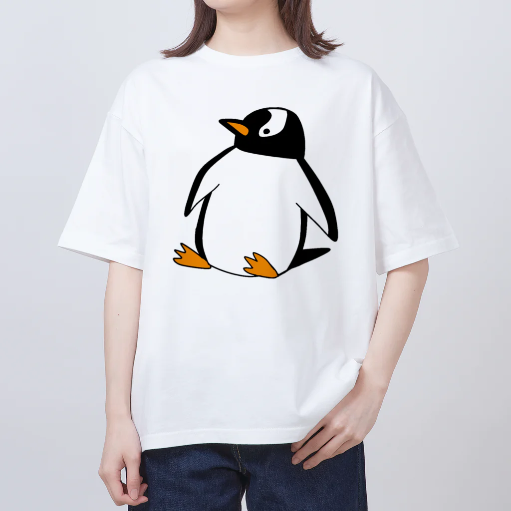 PGcafe-ペンギンカフェ-のジェンツーペンギンくん Oversized T-Shirt