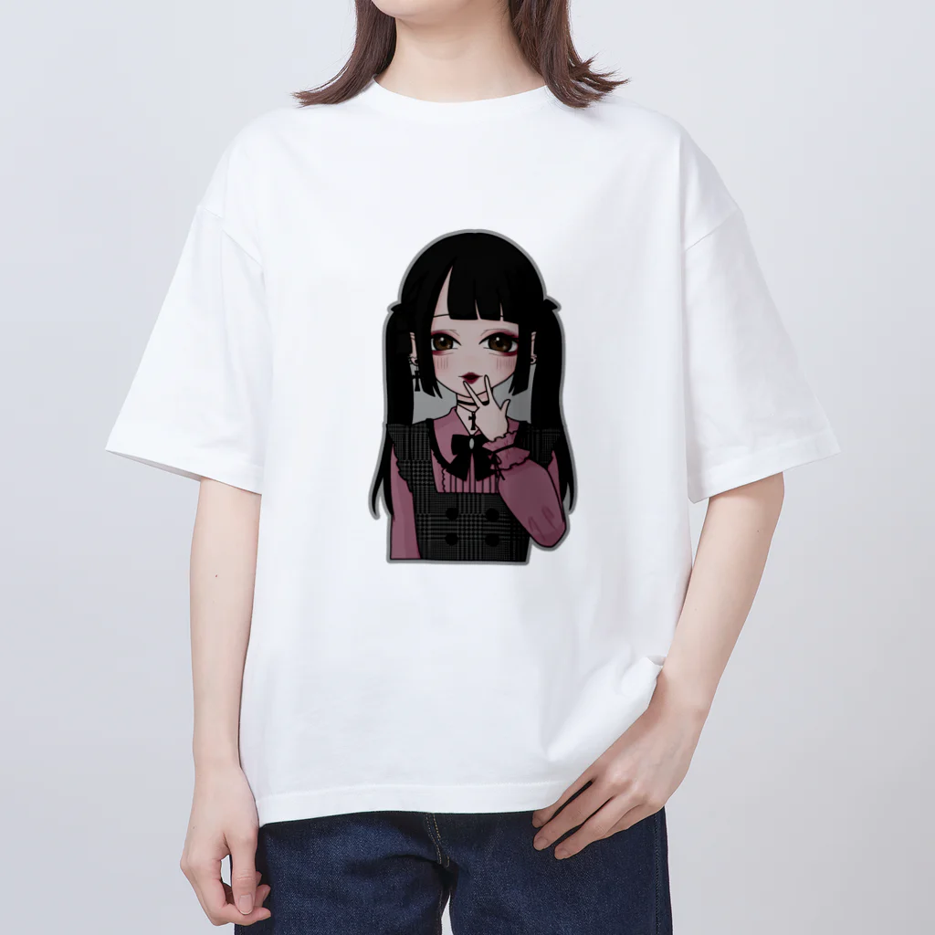ツインテール地雷系女子 / poshamarktのオーバーサイズTシャツ