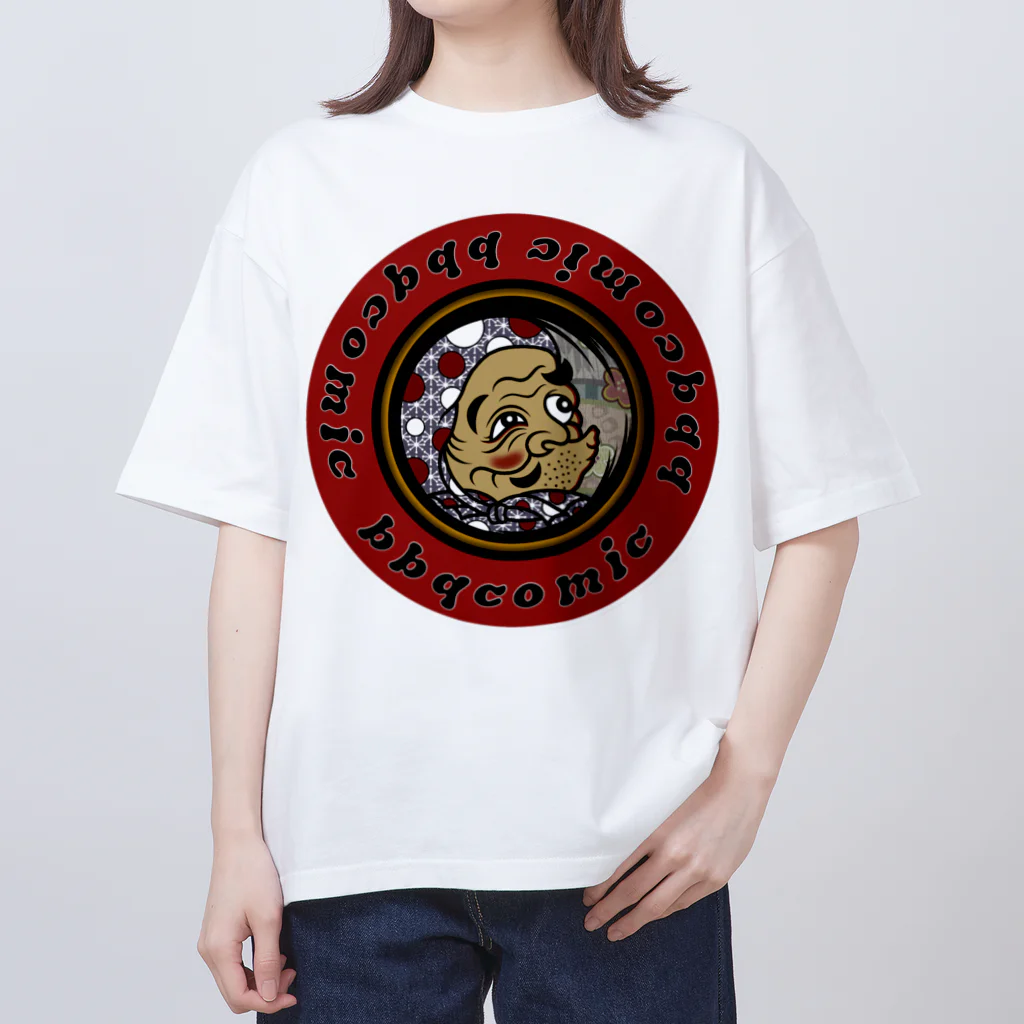 尾九のひょっとこ オーバーサイズTシャツ