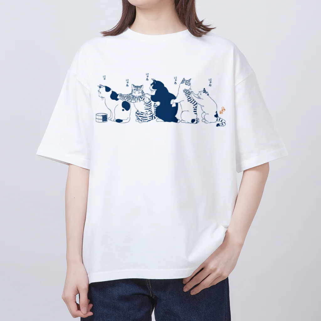 元祖ふとねこ堂の猫国温泉（にゃんごくおんせん） オーバーサイズTシャツ