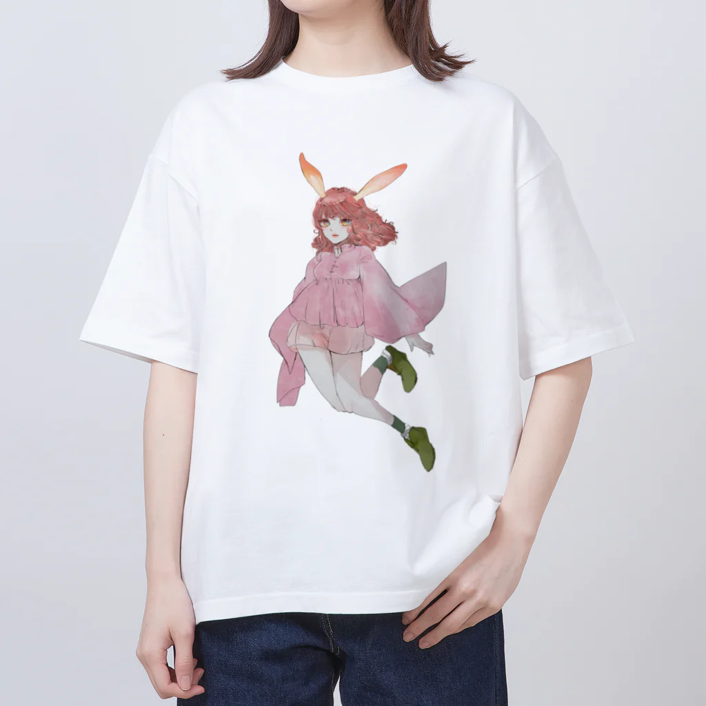 照嶌 雨子のうさみみちゃん オーバーサイズTシャツ