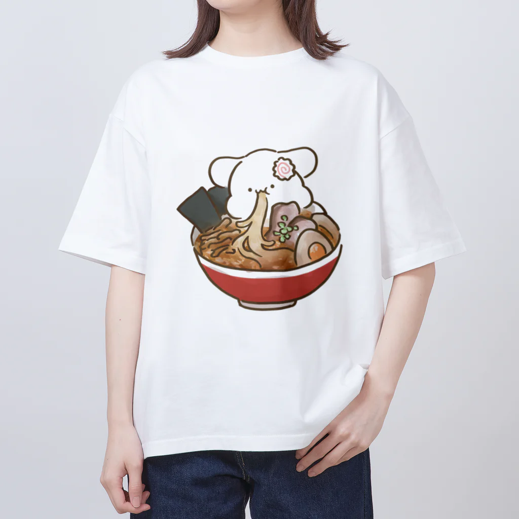 モフのラーメンモフ Oversized T-Shirt