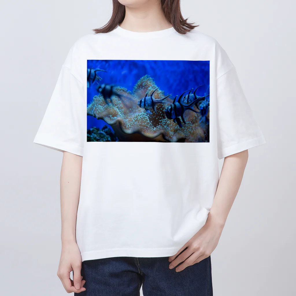 天秤座の星空の魚 Oversized T-Shirt