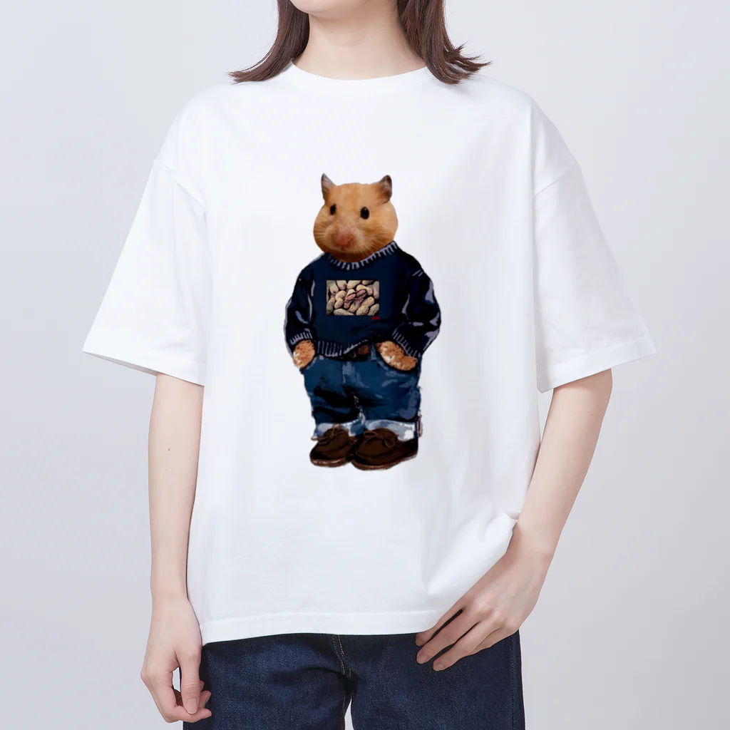 ことぷん の こぜにかせぎのはとふろーれん前面 Oversized T-Shirt