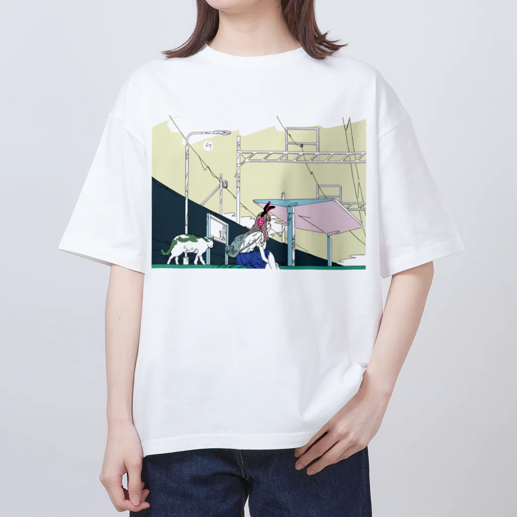 イノウエマサルのお店のステーション Oversized T-Shirt