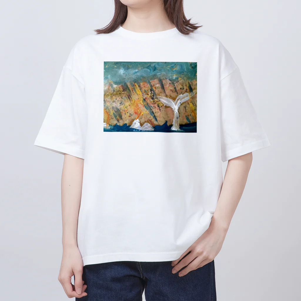 Laugh Rain Laboのstormy sea オーバーサイズTシャツ