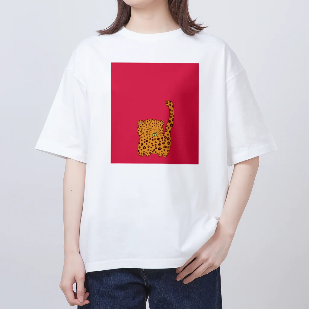 あらすかのヒョウのベビー オーバーサイズTシャツ