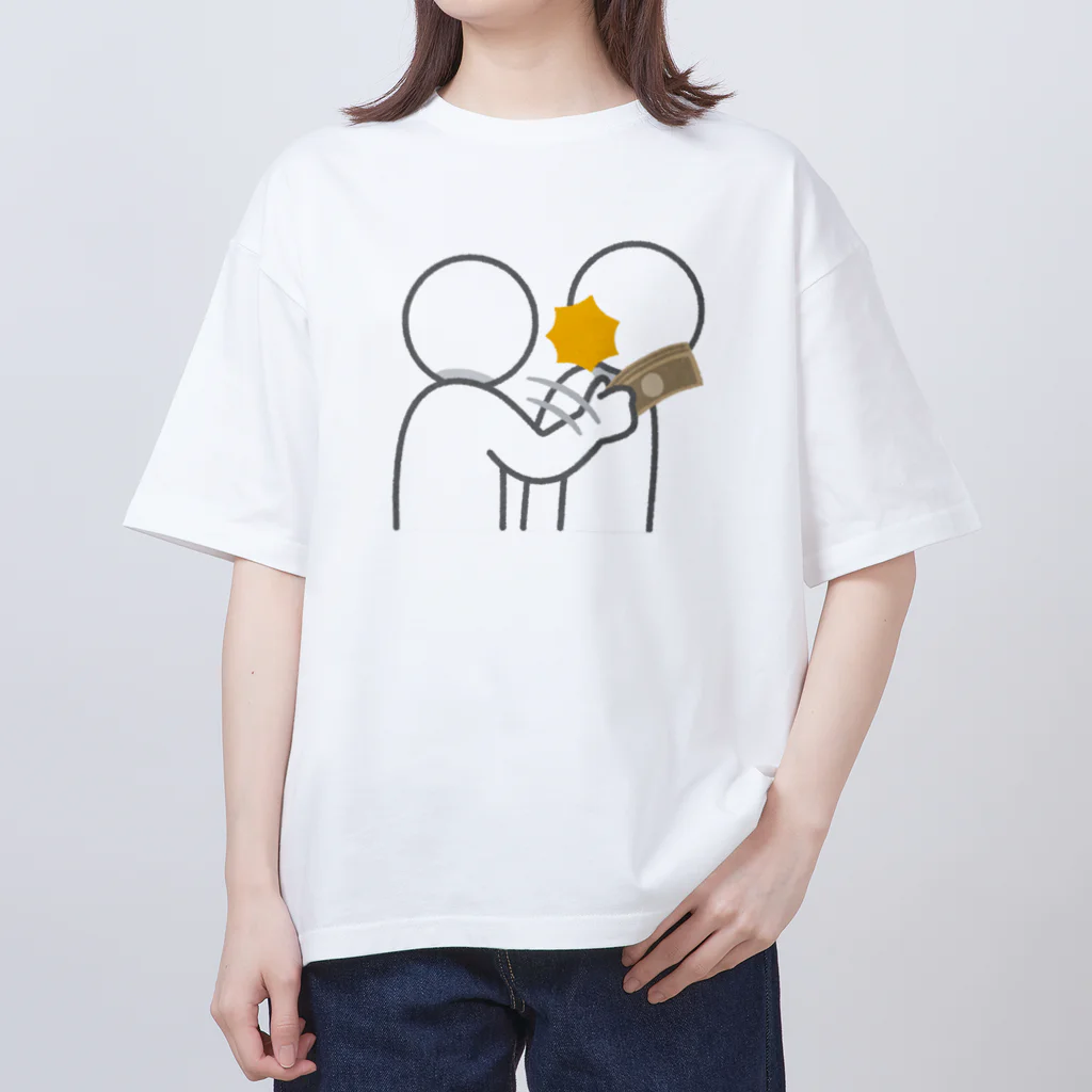 やってみたんだの金の暴力 オーバーサイズTシャツ