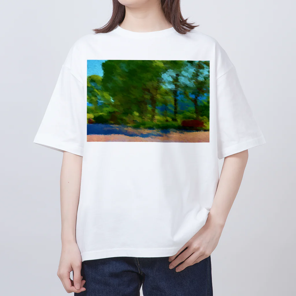 TATTUの緑豊かな公園 オーバーサイズTシャツ