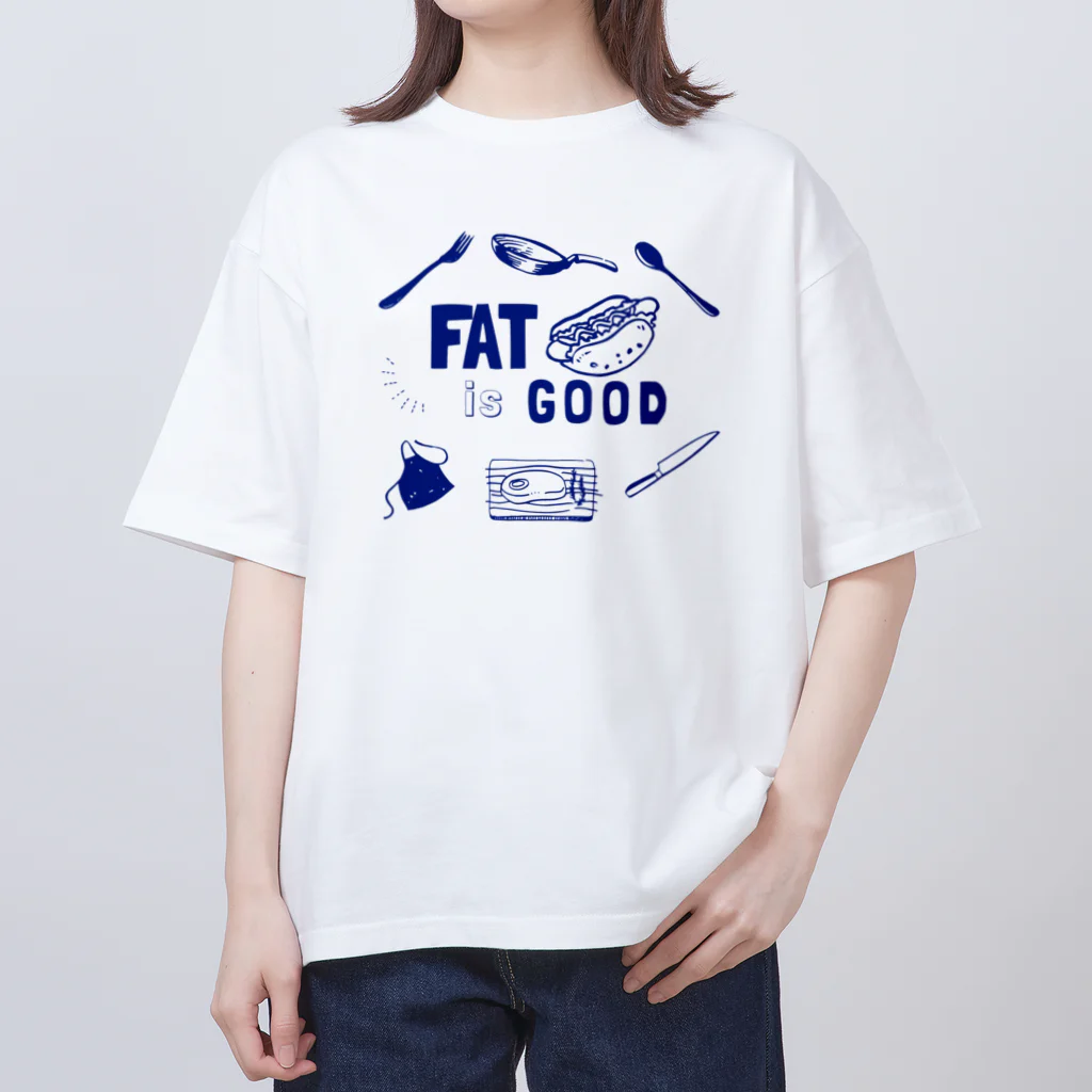 FAT is GOOD のFAT is GOOD 半袖Tシャツ　大ロゴ　白 オーバーサイズTシャツ