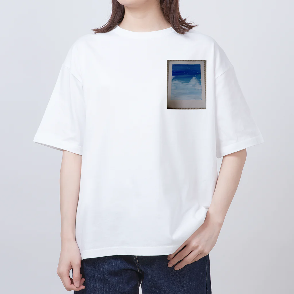 キャンバスアート_ショップの蒼空と青空 Oversized T-Shirt