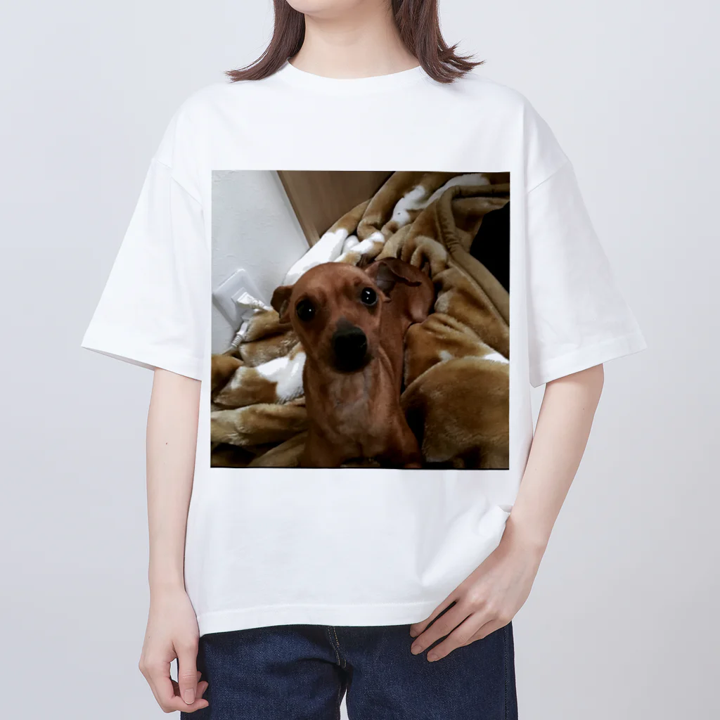 3371Mmmmの愛犬ラッキーくん Oversized T-Shirt