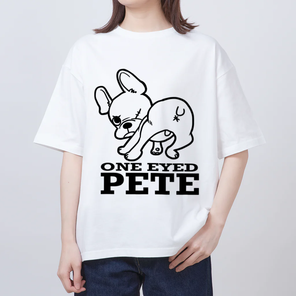 つの丸の片目のピートくん オーバーサイズTシャツ