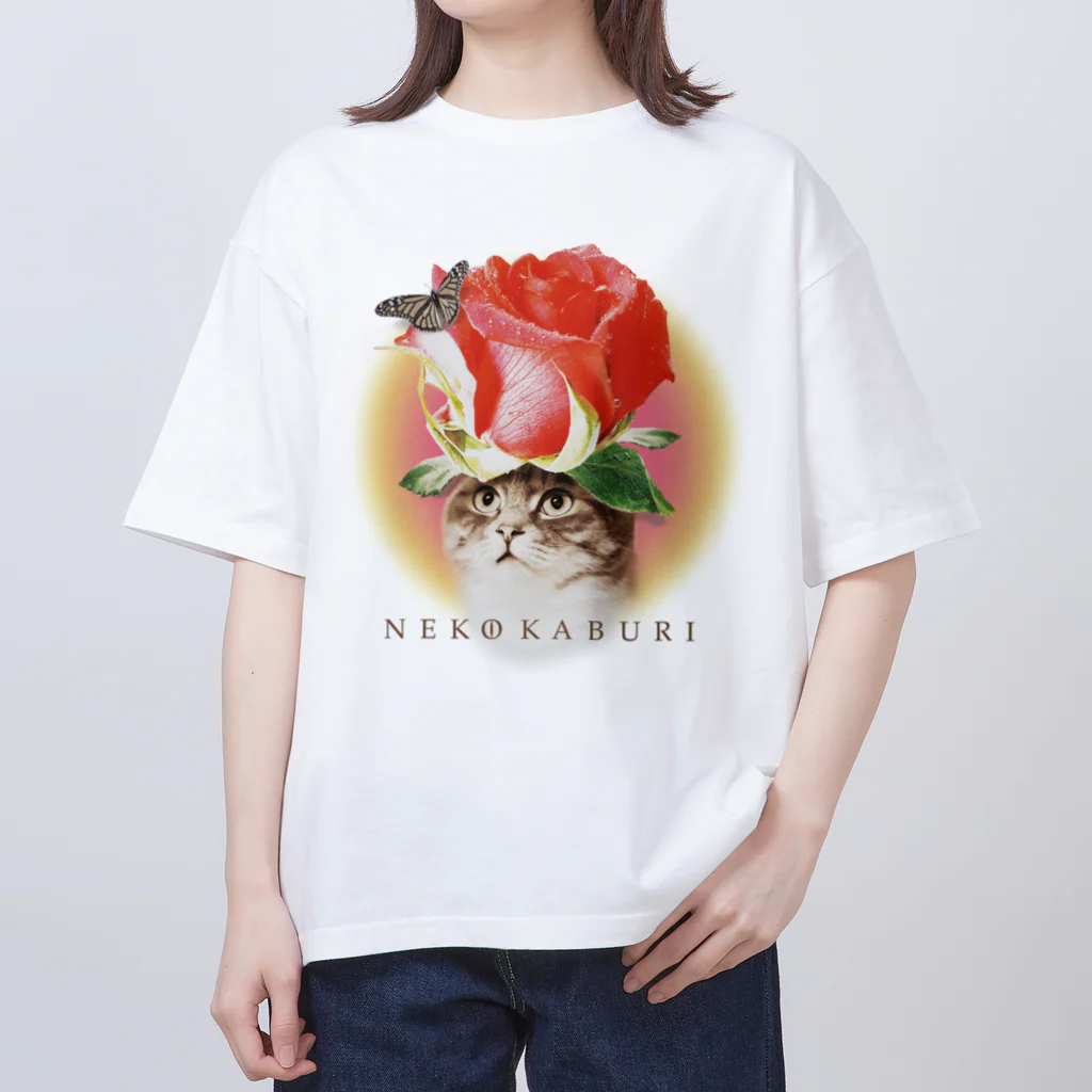 あっきー 🐈ねこ専門デザイナーのNEKOKABURI オーバーサイズTシャツ